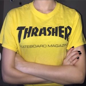 THRASHER yellow t-shirt 🖤